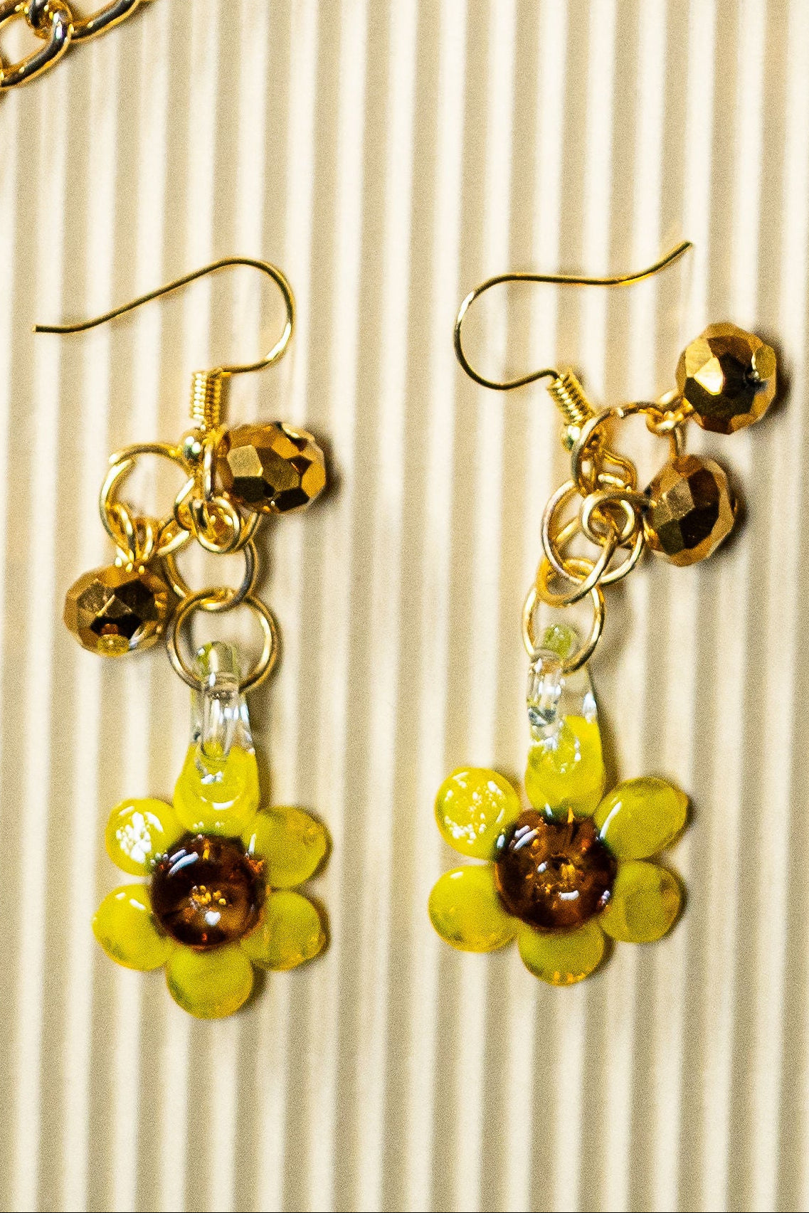 Aretes Envoltura Girasol