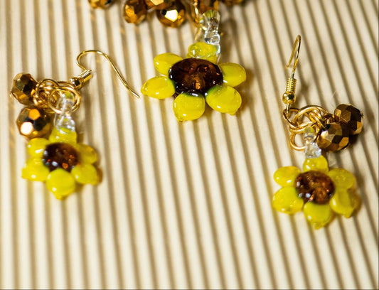 Aretes Envoltura Girasol