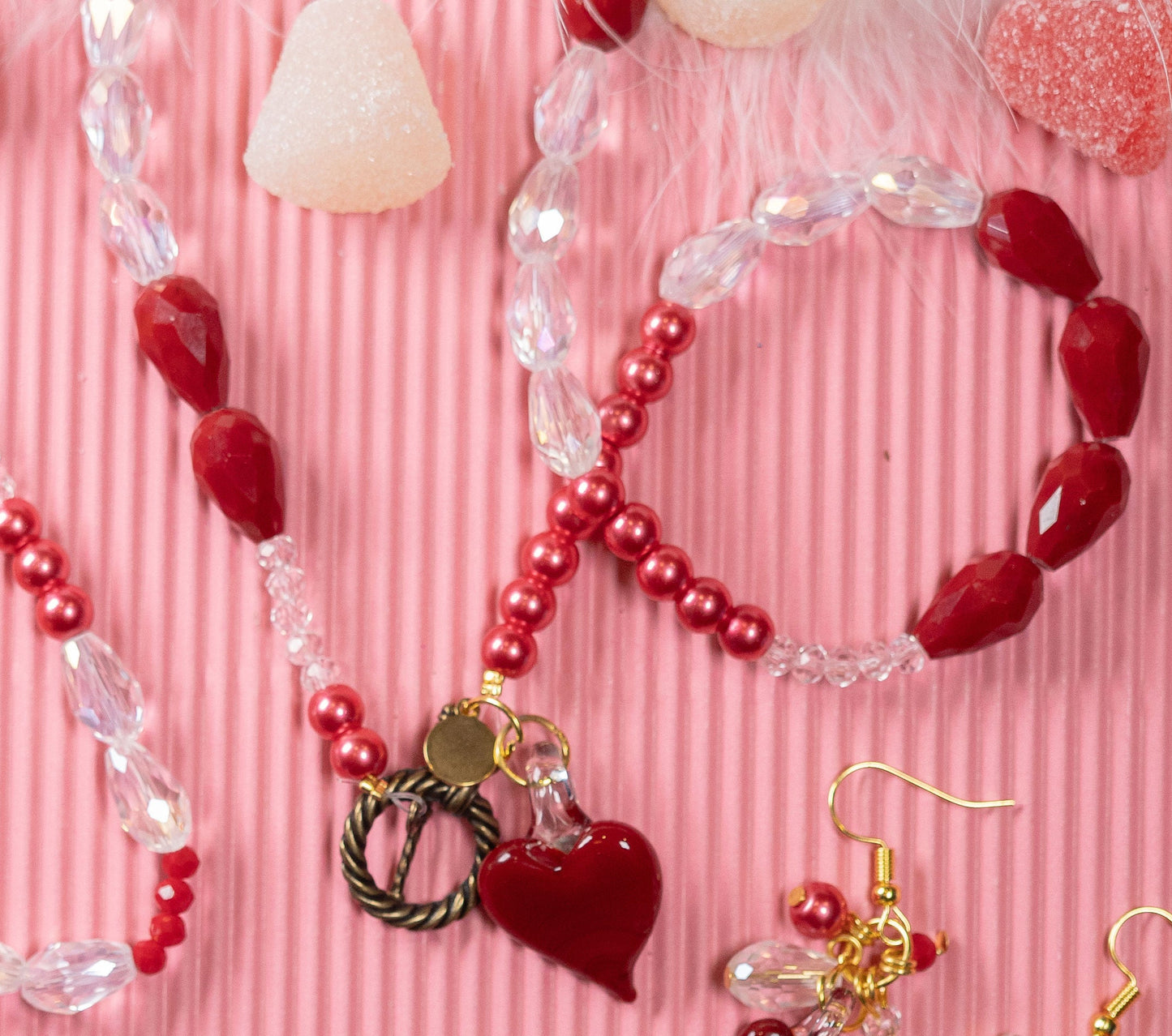 Collar Corazón Caramelo