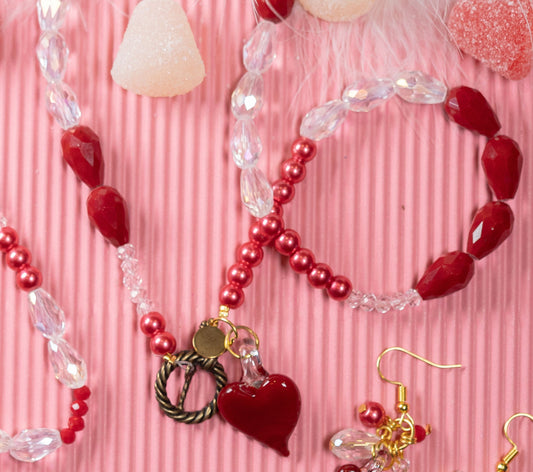 Collar Corazón Caramelo