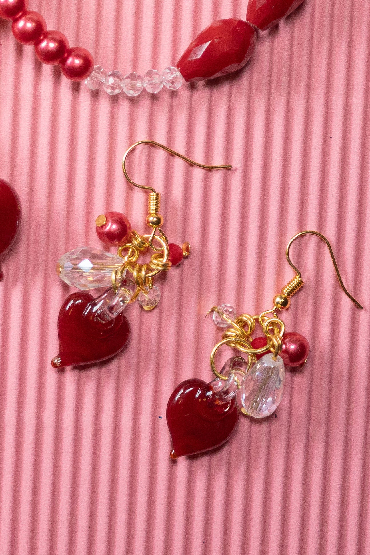 Aretes Corazón Caramelo