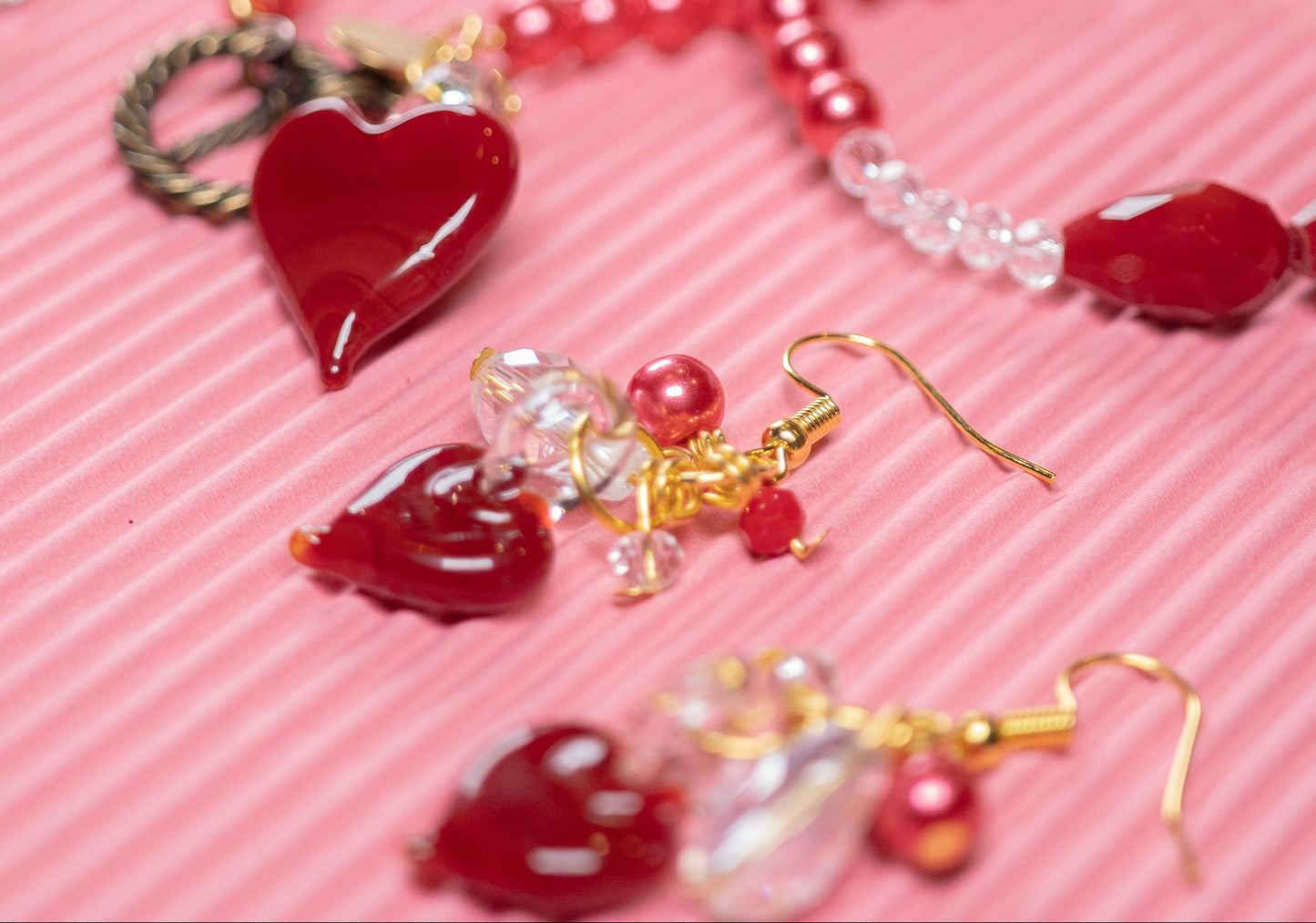 Aretes Corazón Caramelo