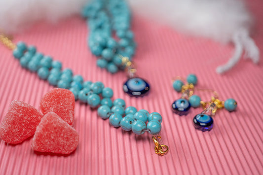 Pulsera Azúcar Turquesa