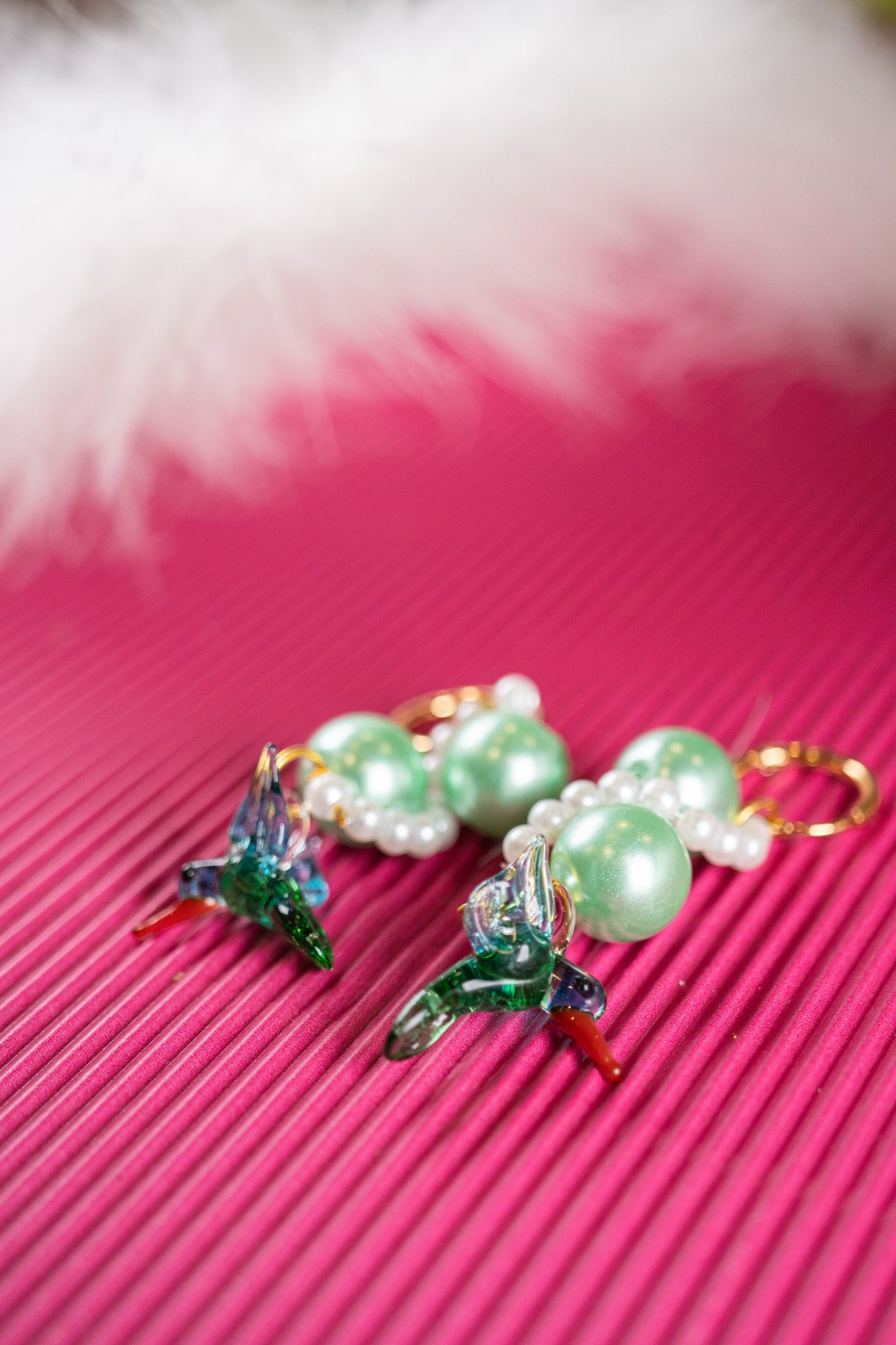 Aretes Gum Mint Colibrí