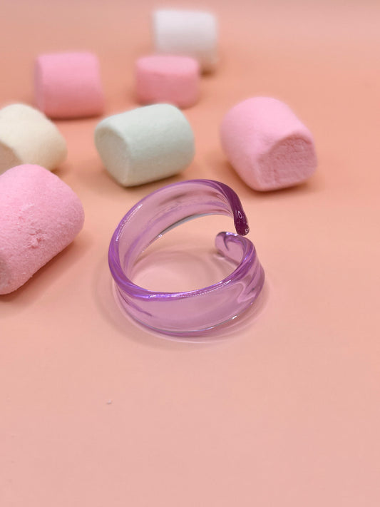 Anillo Purple Glass
